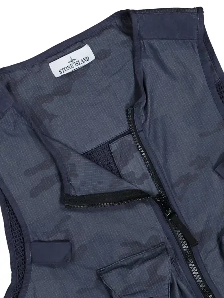 Vestă Stone Island cu strasuri albastru
