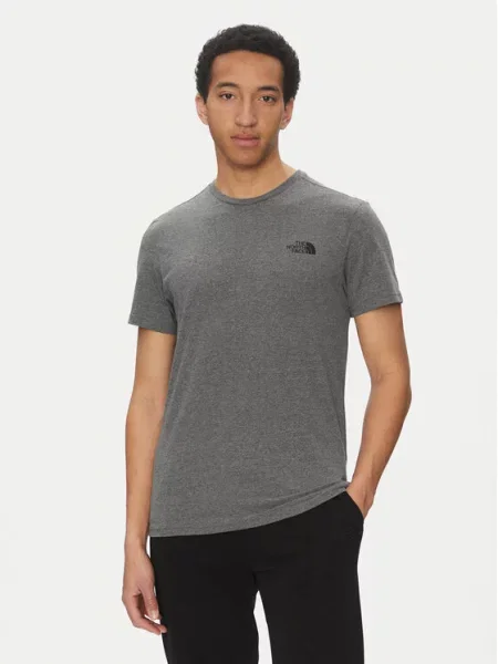 The North Face T-Shirt Simple Dome Tee Regular Fit γκρι