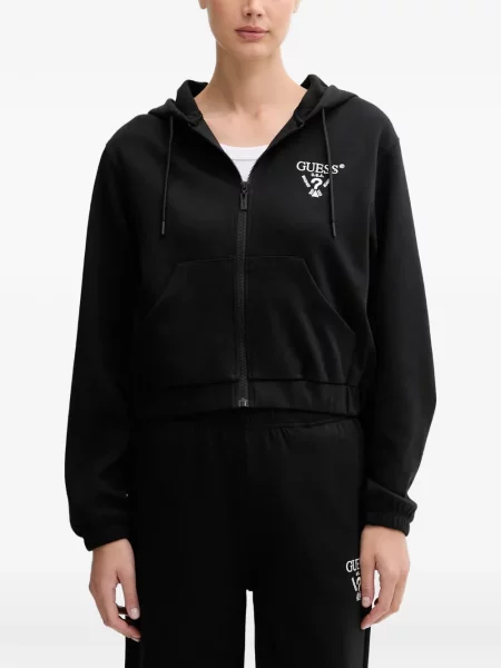 Hanorac cu glugă Guess negru