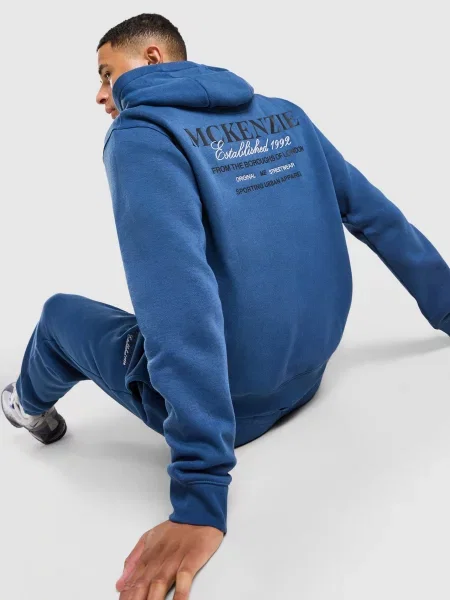 Mckenzie Bluza Z Kapturem Type niebieska