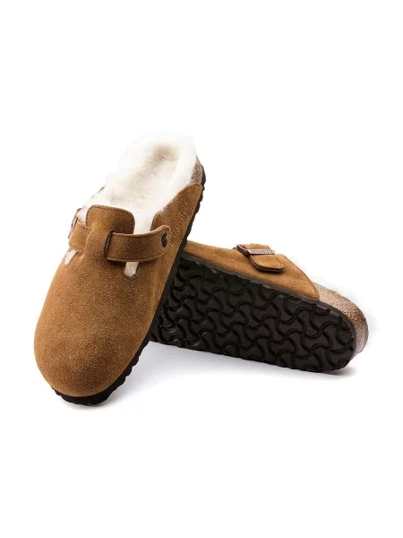 Замшевые тапочки Birkenstock