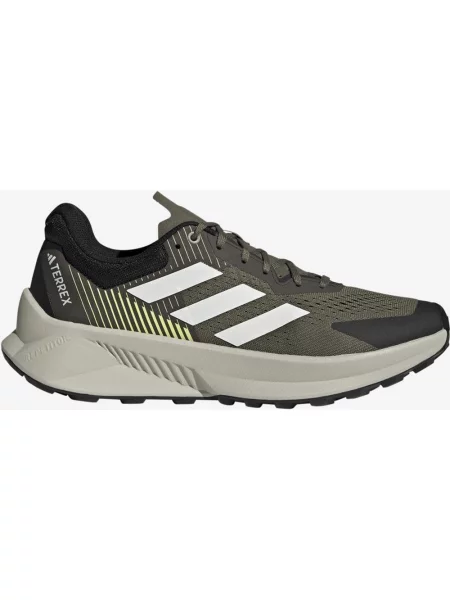 Buty do biegania adidas Terrex Soulstride Flow zielony oliwkowy beżowy czarny