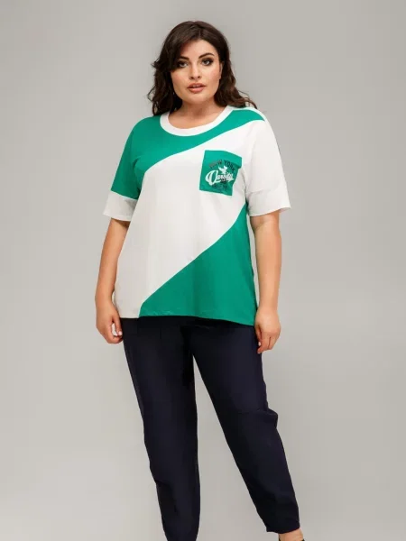 Футболка All Posa бавовна/поліестер зелений