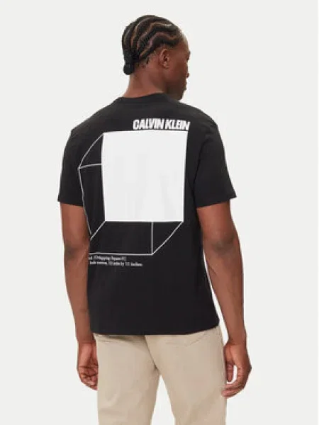 Calvin Klein Jeans Póló 3D Box Graphic fekete