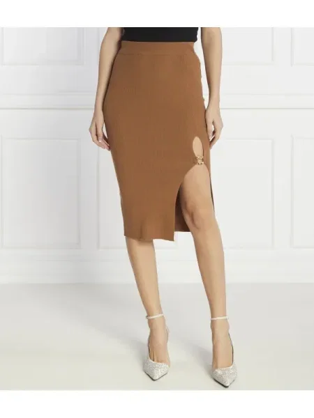 Pinko De lână fustă maro