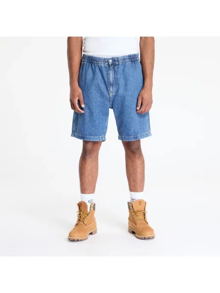 Дънков къс панталон Calvin Klein Jeans мъжки синьо