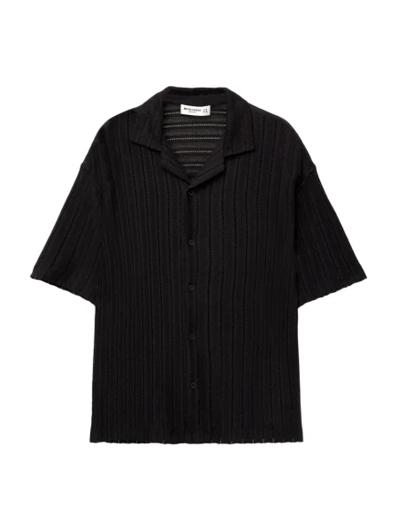 Pull&Bear Košeľa čierna