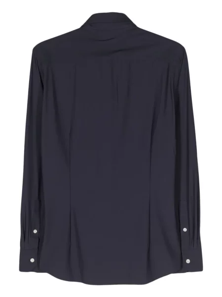 Klasikiniai apykaklė marškiniai Dell'oglio mėlyna