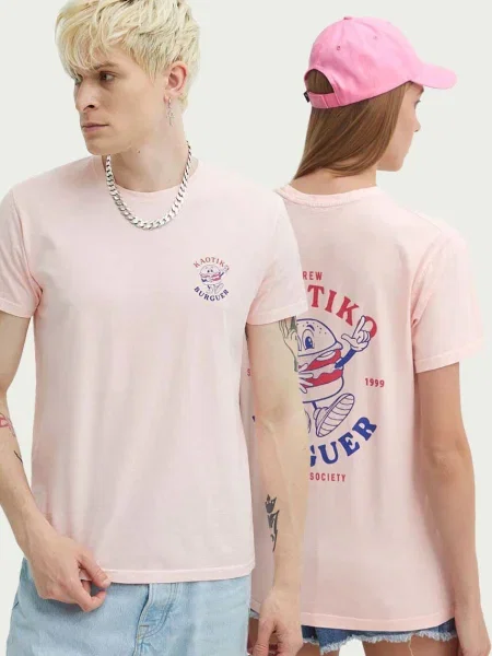Tričko Kaotiko s potiskem růžová