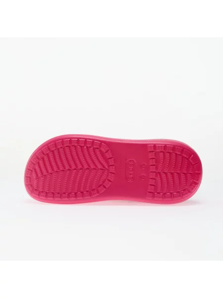 Чехли Crocs Classic Crush Clog с платформа розово