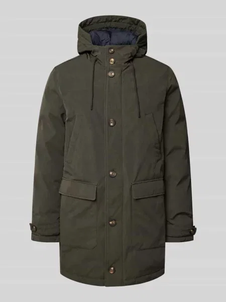 Parka z kapturem i z patką model ‘TASKA’ Ecoalf