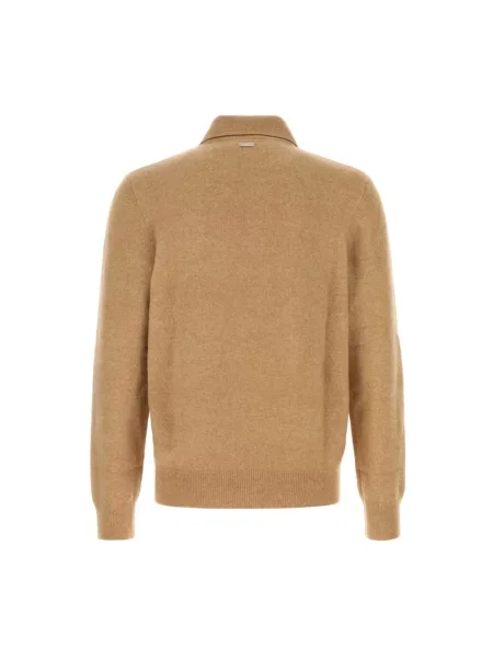 Sweter Ferragamo wełniany brązowy