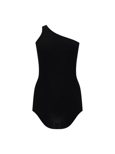 Top Rick Owens na jednym ramieniu czarny
