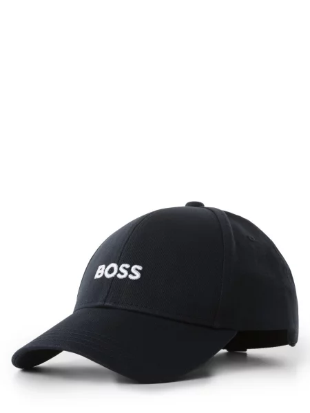 BOSS czapka z daszkiem z aplikacją niebieski