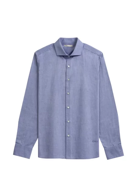 Cămașă O.n.s cu model herringbone albastru