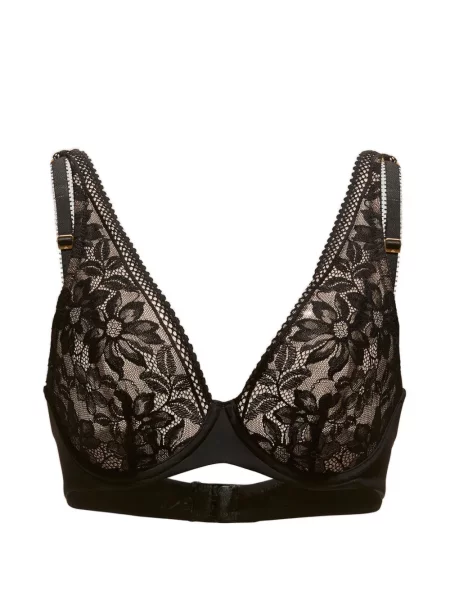 Sutien Wolford cu model floral din dantelă negru