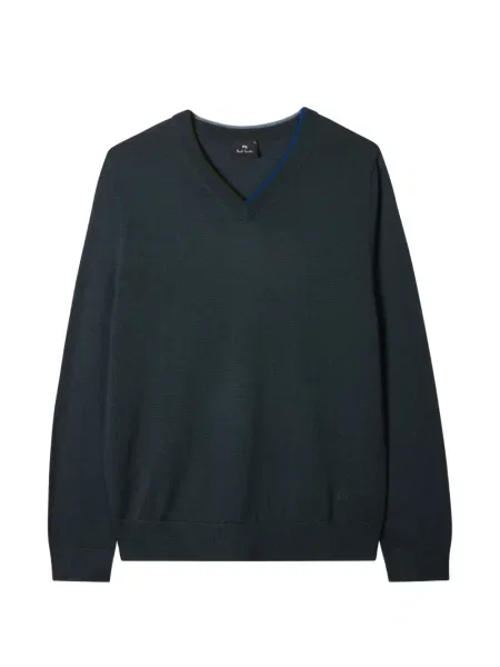 Pulover Ps Paul Smith cu decolteu în V albastru