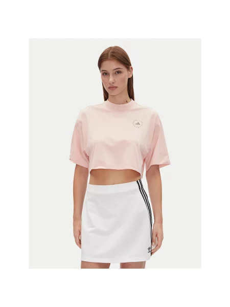 Adidas by Stella McCartney Marškinėliai Stella McCartney Oversize rožinė