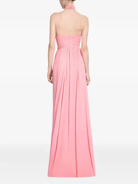 Rochie maxi Elie Saab drapată roz