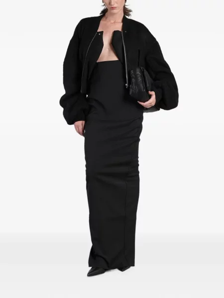 Decupat geacă bomber Rick Owens negru