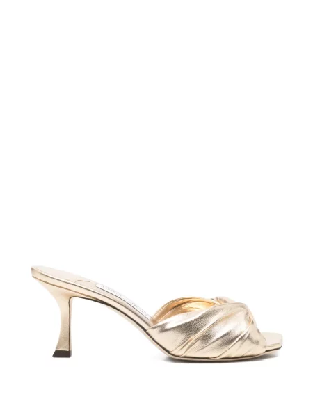 Papuci tip mules Jimmy Choo auriu