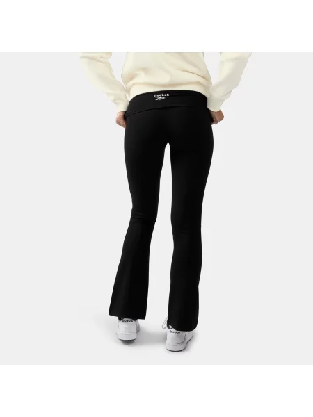 Reebok Rozkloszowane legginsy Tara Small Logounisex Black Size: czarne