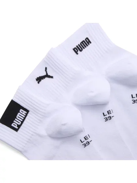 Skarpety za kostkę PUMA Unisex 3 pary Odzież biały
