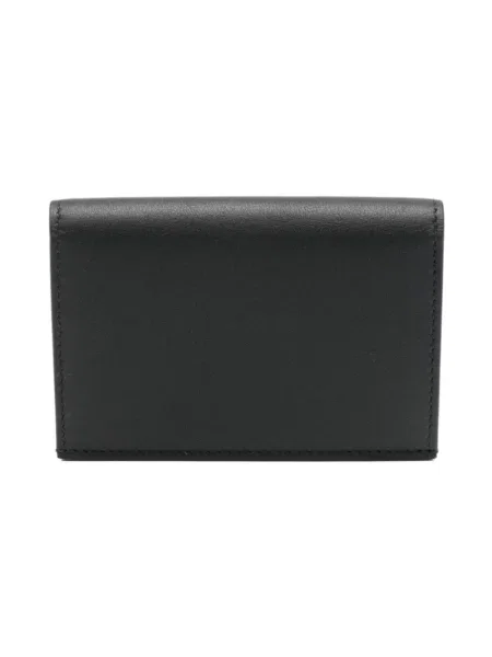 Portfel Jil Sander skórzany z logo czarny