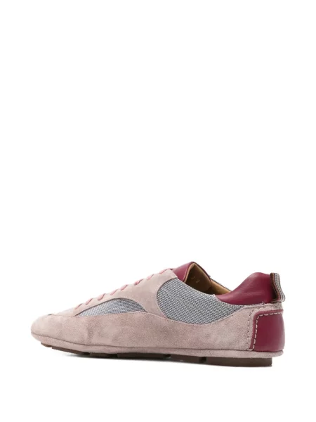 Sneakerși Paul Smith din piele de căprioară roz