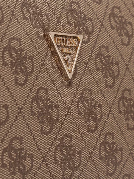 Сумка Guess з принтом бежева