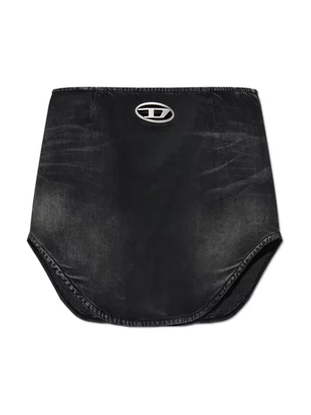 Spódnica jeansowa Diesel szara