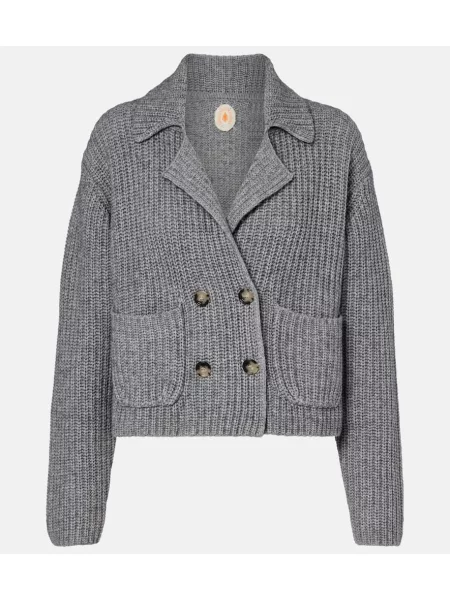 Kardigan Jardin Des Orangers z kaszmiru szary