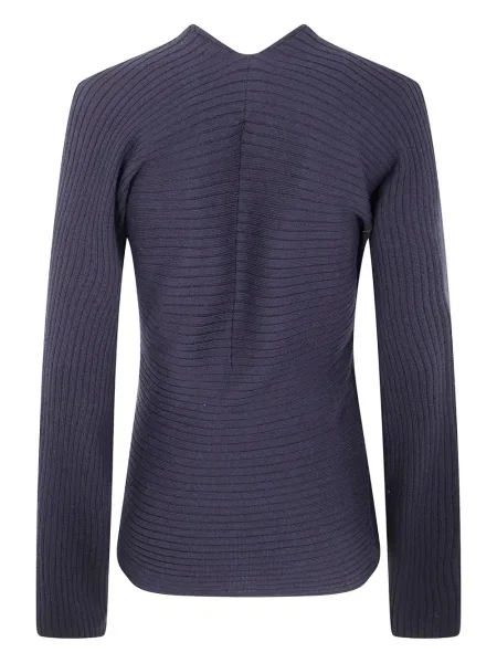 Top Paloma Wool de lână cu decolteu în V gri