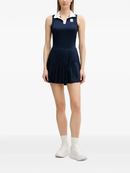 Rochie mini Lacoste fără mâneci albastru