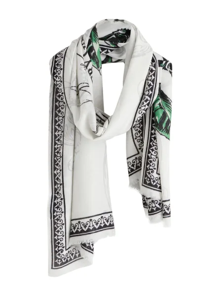 Next Fular verde iarbă / negru alb