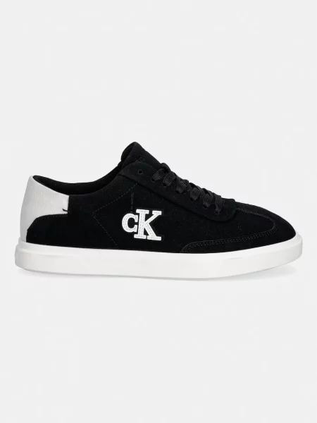 Calvin Klein Sneakersy Low Pro Cups Wt Suede Mg čierna