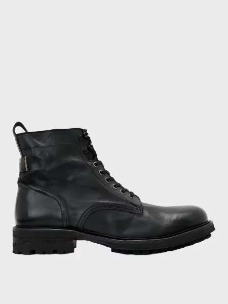 Кожаные ботинки Allsaints черные