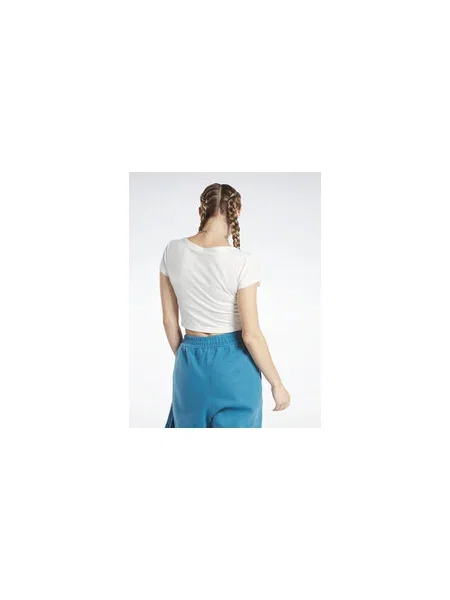 Jersey cropped póló Reebok kék