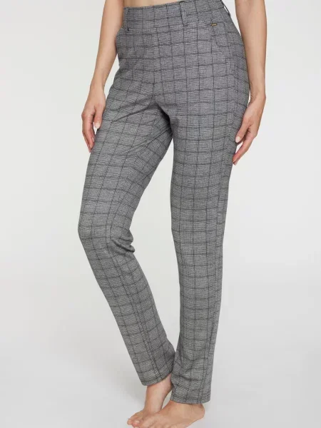 LASCANA Pantaloni gri negru