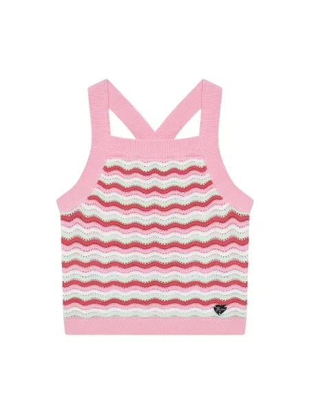 Guess Marškinėliai Regular Fit rožinė