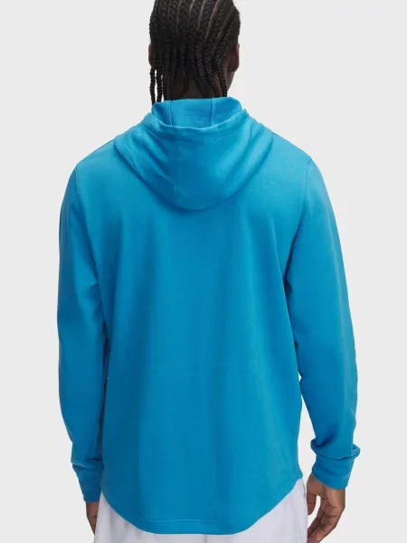 Махровая спортивная кофта Under Armour с капюшоном синяя