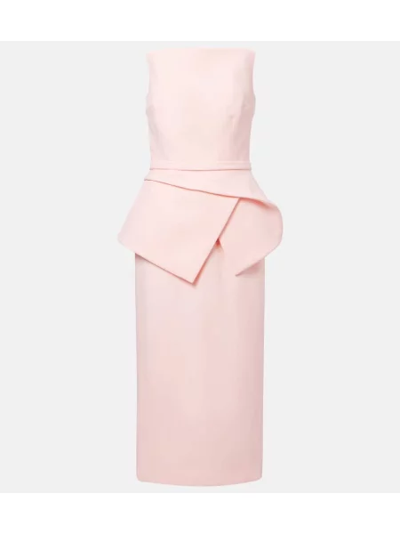 Rochie midi Safiyaa până la genunchi de costum roz