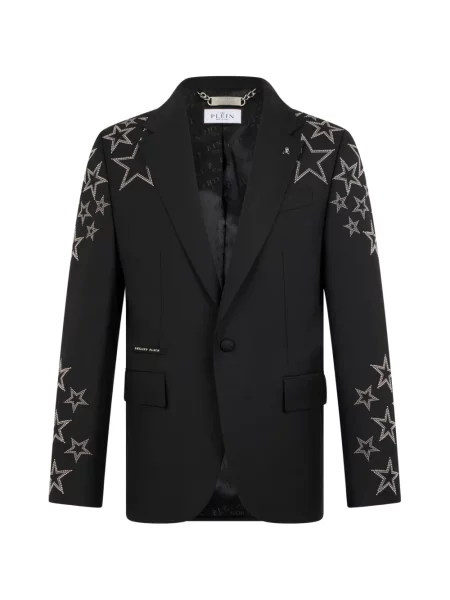 Sacou Philipp Plein cu tepi negru
