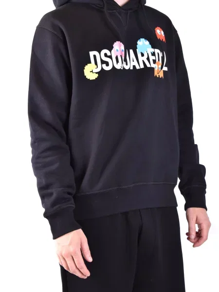 Hoodie Dsquared2 s kapuco črna