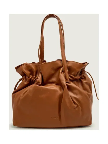 Marella De piele geantă tip sac IMPATTO maro