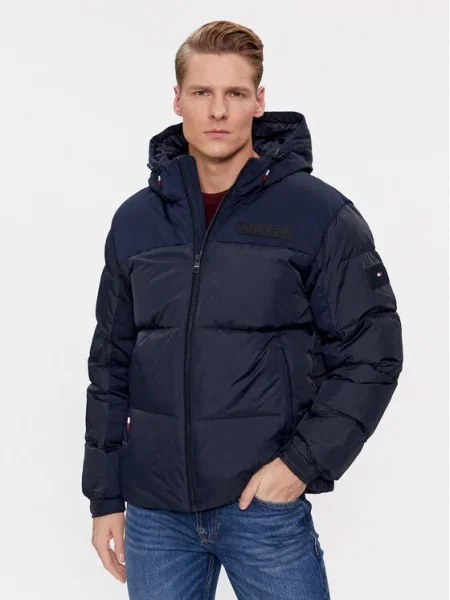 Tommy Hilfiger Geacă NEW YORK HOODED albastru