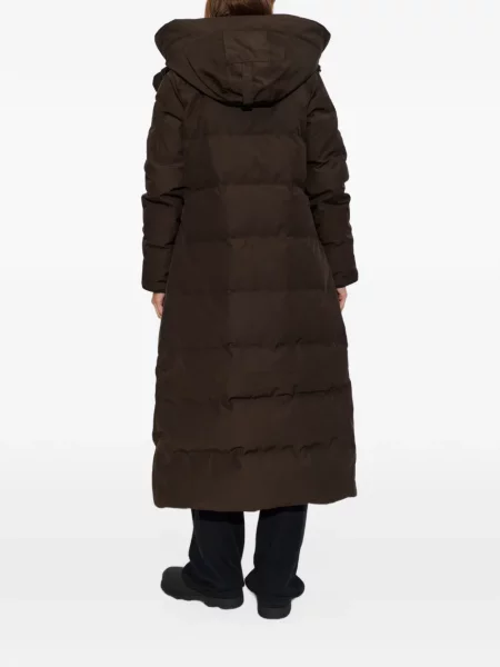 Palton Canada Goose cu pene maro
