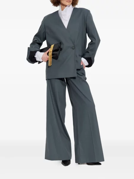 Pantaloni Iro plisate gri