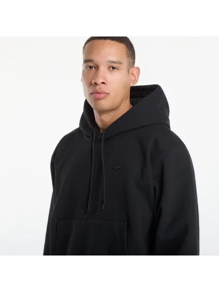 Hanorac cu glugă Nike din fleece negru
