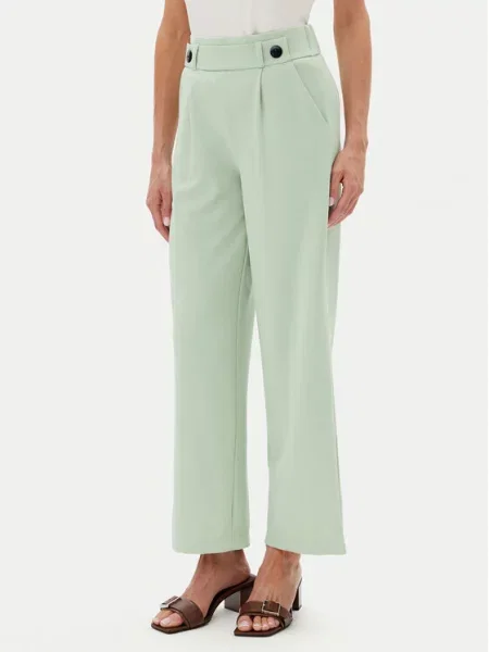 JDY Штани з тканини Geggo Wide Leg зелений